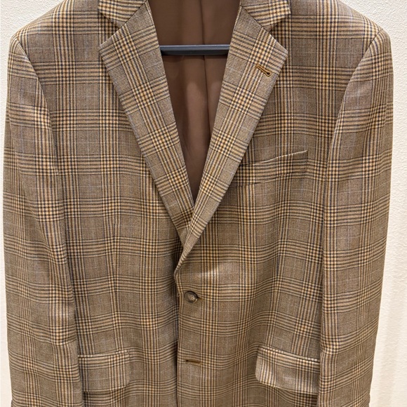 Brooks Brothers Brown Gingham Blazer